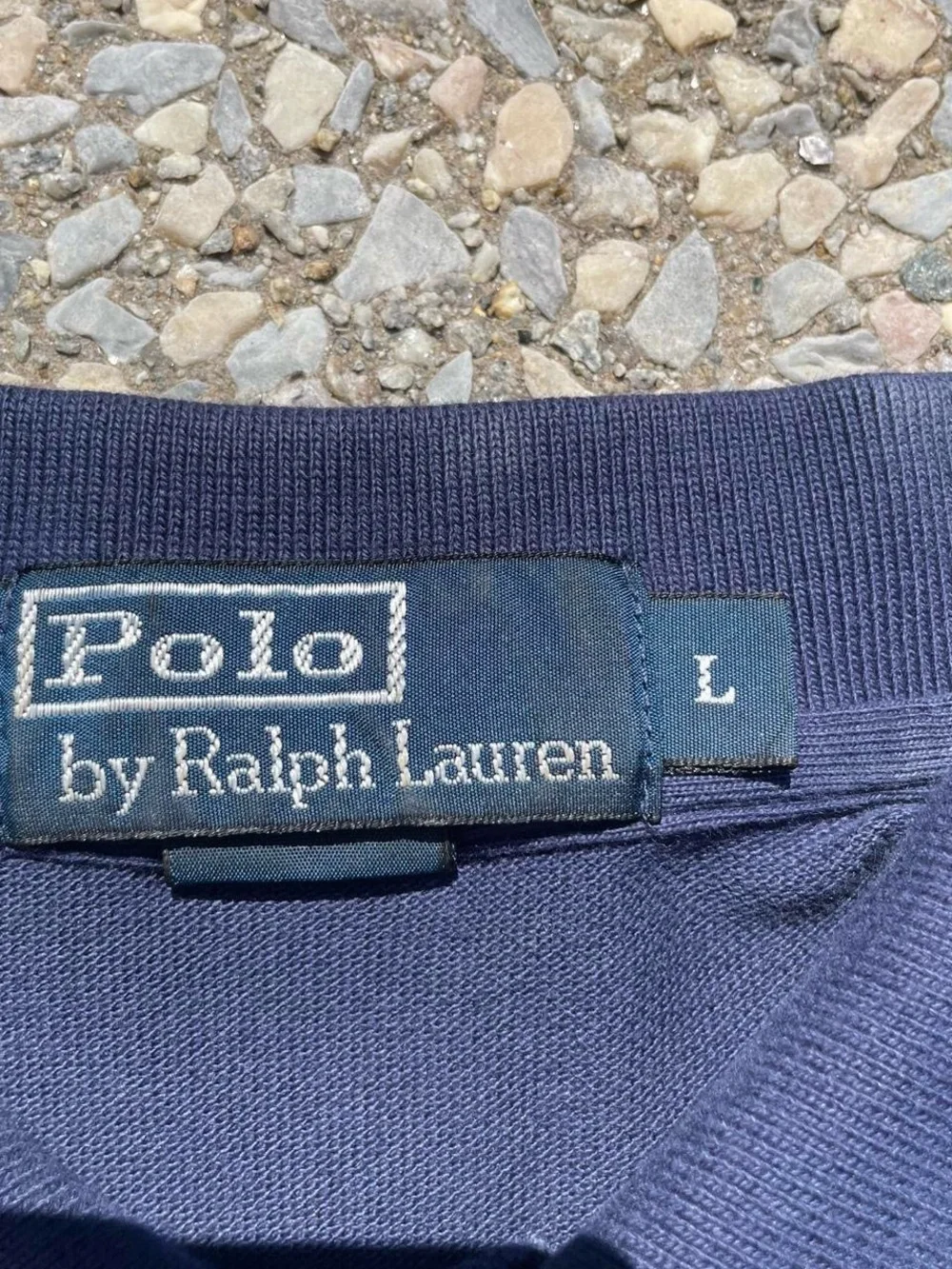 Polo by Ralph Lauren Men's Navy Polo Shirt with Red Pony